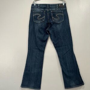 Silver Jeans Dark Blue Flare & Wide Leg Jeans